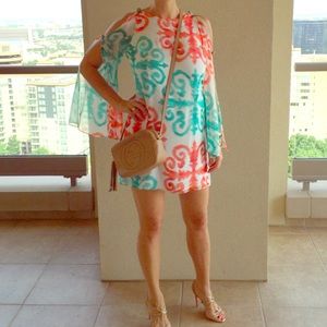 💋HP 🎉 Milly Short Silk Chiffon Dress